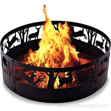 Utomhus tung metall Brazier